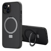 Accezz Ring Stand Backcover met MagSafe Apple iPhone 13 - Zwart