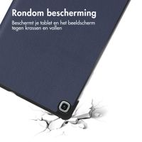 imoshion Trifold Bookcase Samsung Galaxy Tab S6 Lite / Tab S6 Lite (2022) / Tab S6 Lite (2024) - Donkerblauw