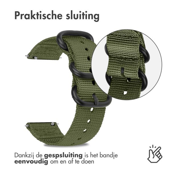 imoshion Nylon bandje - Universeel 22 mm aansluiting - Groen