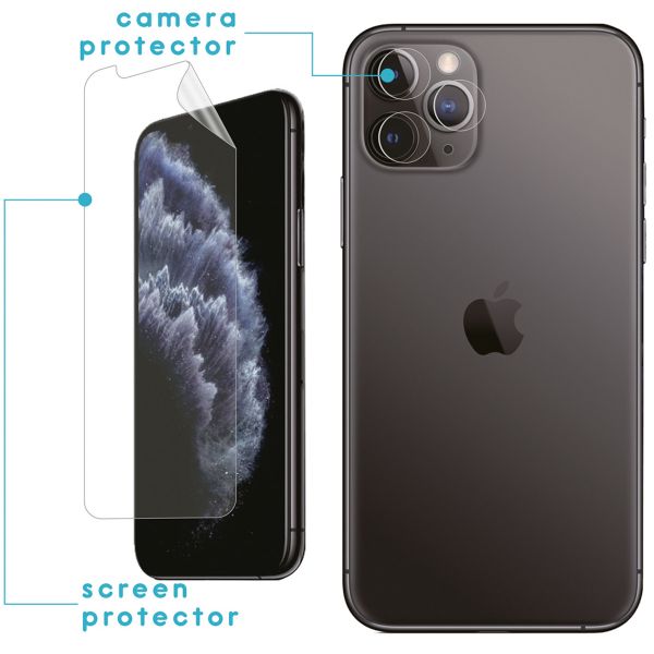 imoshion Screen Protector Film 3 Pack + Camera Protector Glass Apple iPhone 11 Pro