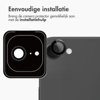 imoshion 2 Pack Camera Lens Protector voor de Apple iPhone 17e / 16e - Zwart