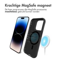 imoshion Rugged Hybrid Carbon Case met MagSafe Apple iPhone 15 Pro Max - Zwart