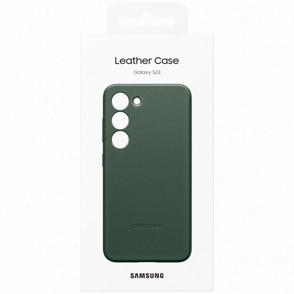 Samsung Originele Leather Backcover Samsung Galaxy S23 - Groen