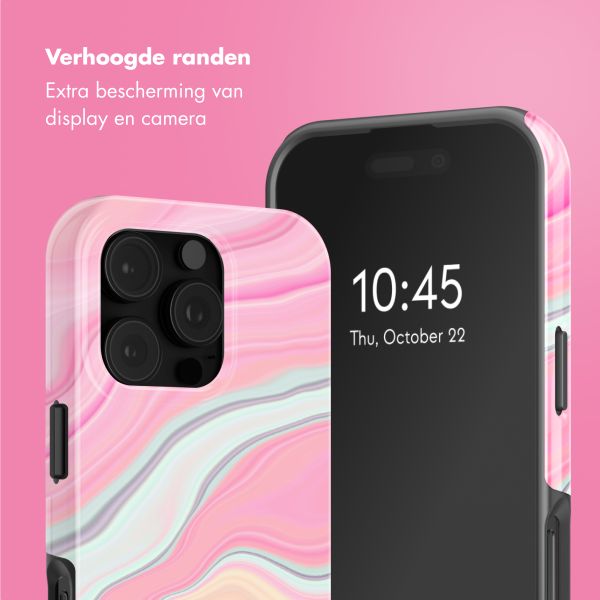 Selencia Vivid Tough Backcover met MagSafe Apple iPhone 16 Pro - Pastel Lipstick Marble