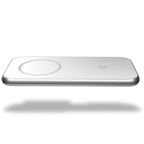 Zens Aluminium 3-in-1 Wireless Charger - Draadloze oplader voor iPhone, Apple AirPods en iPad - Geschikt voor MagSafe en Qi2 - Power Delivery - 45 Watt