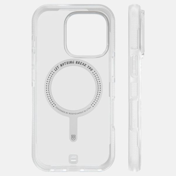 BodyGuardz Ace Pro MagSafe Backcover Apple iPhone 16 Pro - Clear / White