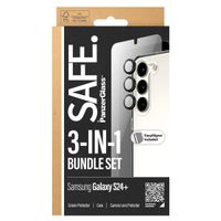 SAFE by PanzerGlass Safe 3-in-1 pack - Hoesje + screenprotector + camera protector Samsung Galaxy S24 Plus - Transparant
