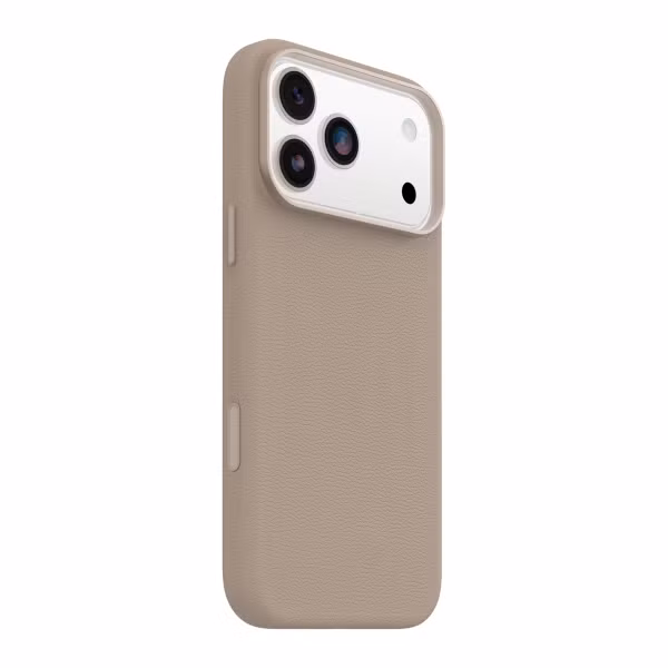 OtterBox Symmetry Cactus leren Backcover met MagSafe Apple iPhone 17 Pro Max - Light Grey