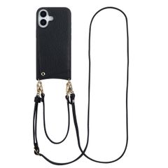 Selencia Nova Phone Case with Cord and Card Holder Apple iPhone 17 - Black