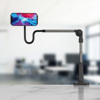 Fixed Relax tablet standaard - Verstelbaar - 360 graden draaibaar - Zwart