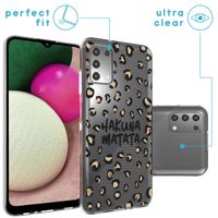 imoshion Design hoesje Samsung Galaxy A03s - Luipaard - Bruin / Zwart