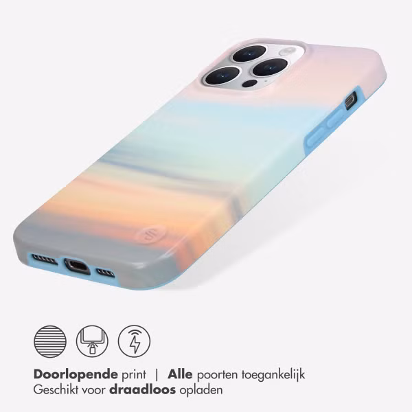 Selencia Aurora Fashion Backcover Apple iPhone 15 Pro Max - Duurzaam hoesje - 100% gerecycled - Sky Sunset Multicolor
