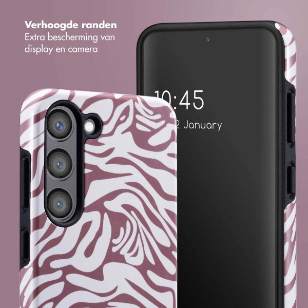 Selencia Vivid Backcover Samsung Galaxy S23 - Trippy Swirl Dark Rose