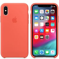Apple Silicone Backcover Apple iPhone Xs / X - Nectarine