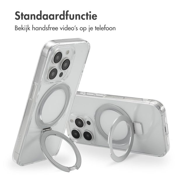 Accezz Ring Stand Backcover met MagSafe Apple iPhone 15 Pro - Transparant