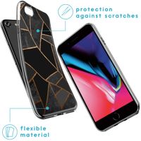 imoshion Design hoesje Apple iPhone SE (2022 / 2020) / 8 / 7 / 6s - Grafisch Koper / Zwart