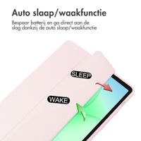 imoshion Trifold Hardcase Bookcase Samsung Galaxy Tab A11 Plus - Roze