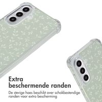 imoshion Design hoesje met koord Samsung Galaxy A56 - Smoke Green Flowers