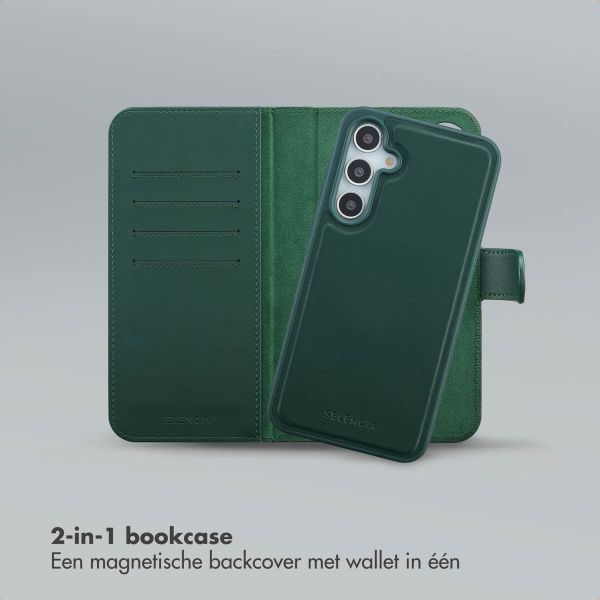 Selencia Olyn Uitneembare Bookcase met MagSafe Samsung Galaxy A35 / A55 - Groen