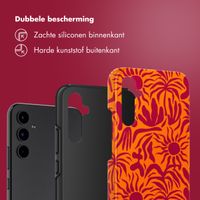 Selencia Vivid Backcover Samsung Galaxy A34 (5G) - Tropical Vibes Apricot