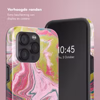 Selencia Vivid Backcover met MagSafe Apple iPhone 15 Pro - Marble Pink