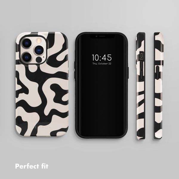 Selencia Vivid Back Cover Apple iPhone 14 Pro - Art Wave Black