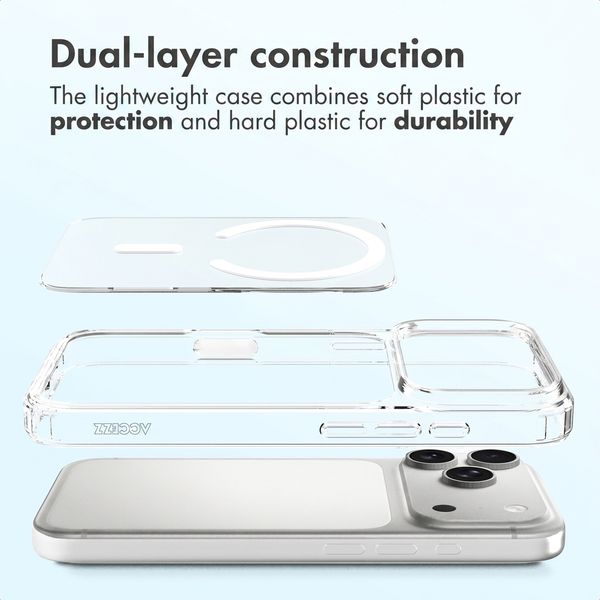 Accezz Xtreme Impact Backcover with MagSafe Apple iPhone 18 Pro / 17 Pro - Transparent