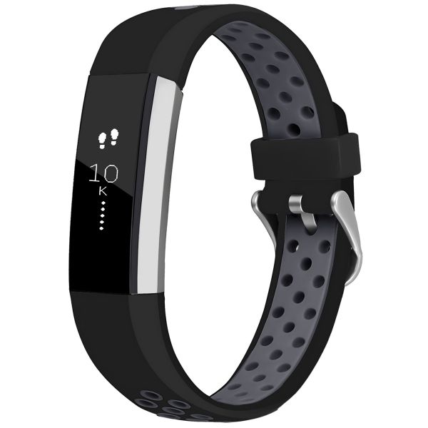 imoshion Siliconen sport bandje Fitbit Alta (HR) - Zwart/Grijs