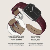 Burga Genuine Leather Band Apple Watch | 38/40/41/42 mm - Mobwife / Silver