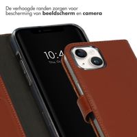 Selencia Echt Leren Bookcase Apple iPhone 15 Plus - Lichtbruin