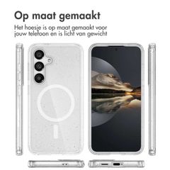 imoshion Sparkle Backcover met MagSafe Samsung Galaxy S25 - Glitter Transparant