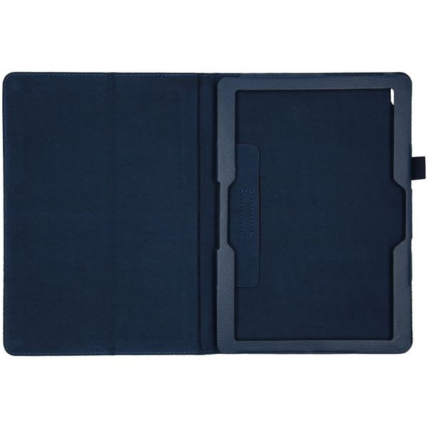 Effen Bookcase Lenovo Tab P10 - Donkerblauw