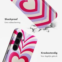 Selencia Vivid Tough Backcover Samsung Galaxy S24 - Double Hearts Rubine Red Lilac