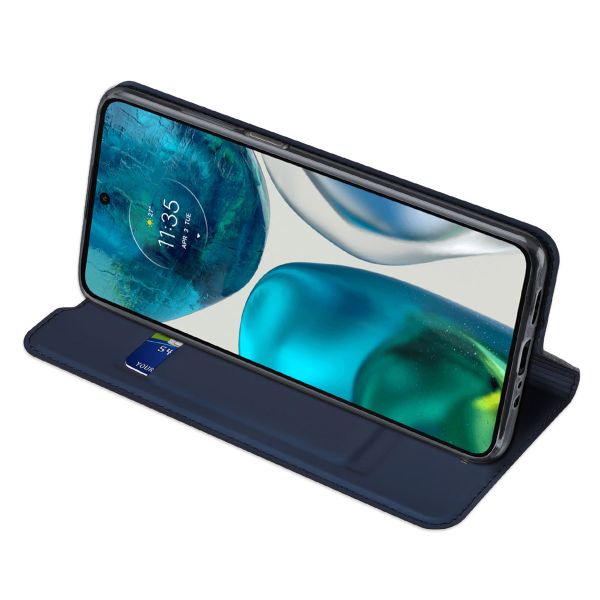 Dux Ducis Slim Softcase Bookcase Motorola Moto G52 / G82 - Blauw