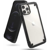 Ringke Fusion X Backcover iPhone 12 (Pro) - Zwart