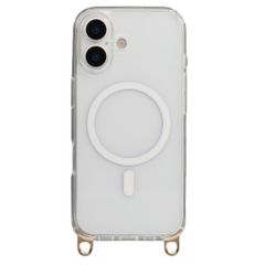 Selencia Rivièra MagSafe Backcover met afneembare haakjes Apple iPhone 16 - Transparant