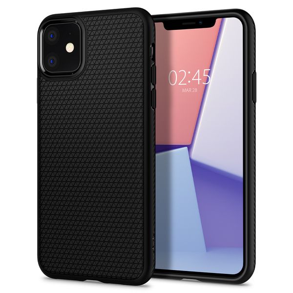 Spigen Liquid Air Backcover iPhone 11 - Zwart