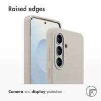 Accezz Liquid Silicone Back Cover with MagSafe Samsung Galaxy S26 - Stone
