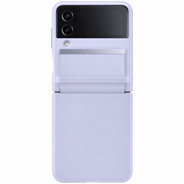 Samsung Originele Leather Backcover Galaxy Z Flip 4 - Serene Purple