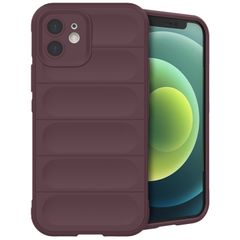 imoshion EasyGrip Backcover iPhone 12 - Aubergine