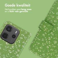 imoshion Design Bookcase Xiaomi Redmi Note 14 (4G) - Green Flowers