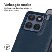 imoshion Brushed Backcover Motorola Edge 60 Fusion - Donkerblauw