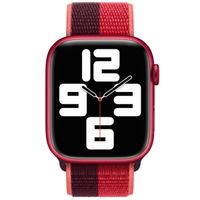 Apple Sport Loop band Apple Watch Series 1 t/m 9 / SE (38/40/41 mm) | Series 10 / 11 (42 mm) - Black / Red