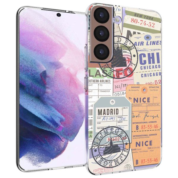 imoshion Design hoesje Samsung Galaxy S22 - Reizen - Multicolor