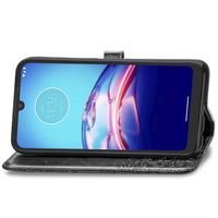 Mandala Bookcase Motorola Moto E6s - Zwart