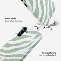 Selencia Vivid Backcover Samsung Galaxy S23 FE - Colorful Zebra Sage Green