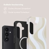 Selencia Vivid Backcover met MagSafe Samsung Galaxy S26 - Desert Waves Beige