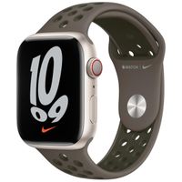 Apple Nike Sport Band Apple Watch Series 1 t/m 11 / SE / Ultra (44/45/46/49 mm) - Olive Gray / Cargo Khaki
