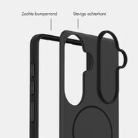imoshion Color Backcover met Thin MagSafe Ring Samsung Galaxy S25 / S24 - Zwart
