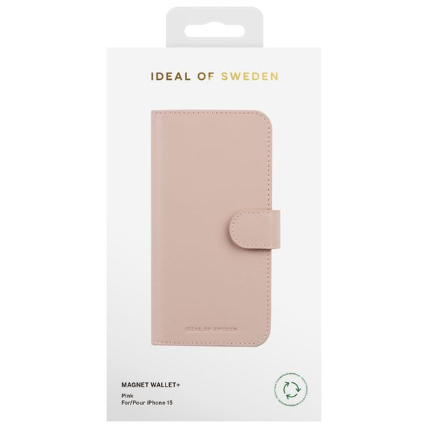 iDeal of Sweden Magnet Wallet+ Bookcase Apple iPhone 15 - Pink